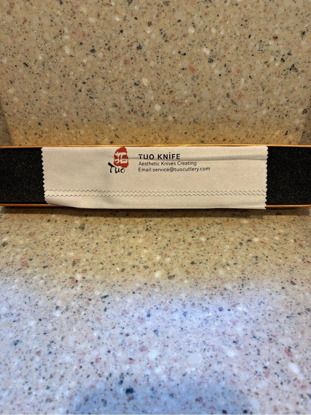 TUO 5.5” Cheese and Tomato Knife with a Perforated Blade and Pakkawood Handle